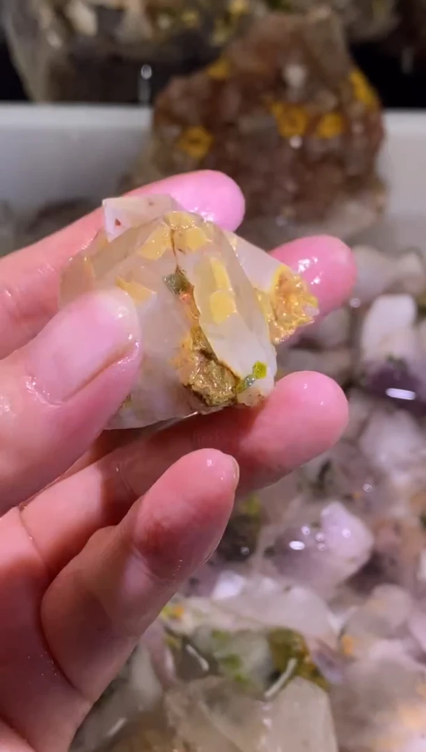 未镶嵌珠宝半成品水晶7号四川花园水晶簇45g