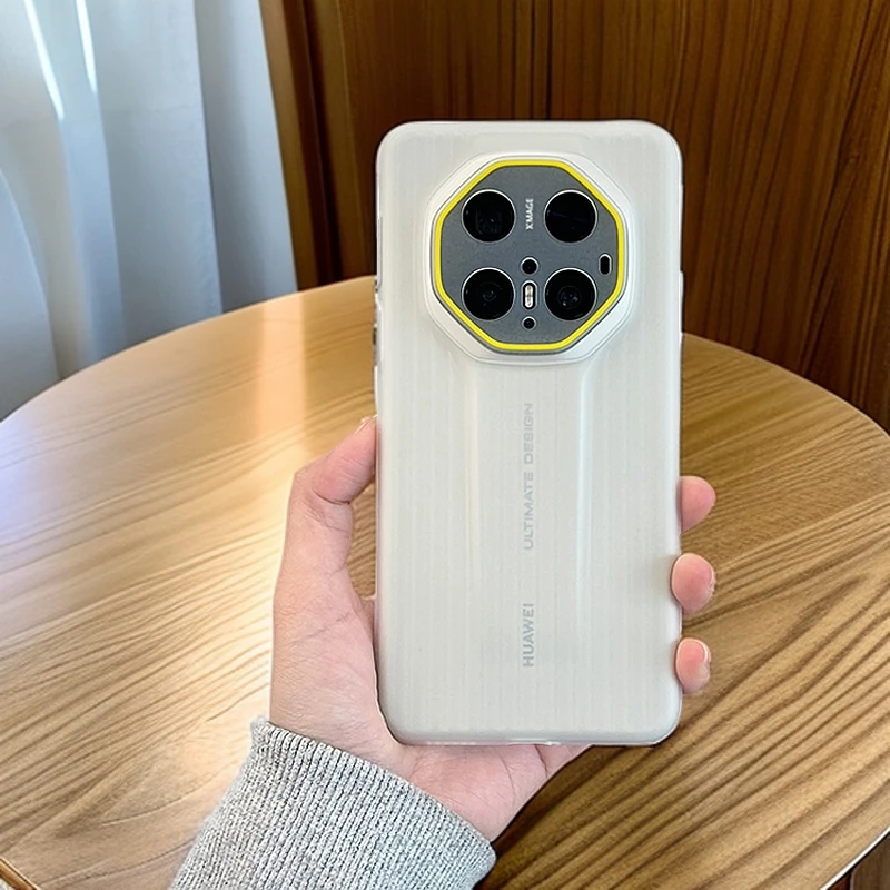 适用华为mate70RS非凡大师手机壳波纹肤感镜头全包透明软壳保护套