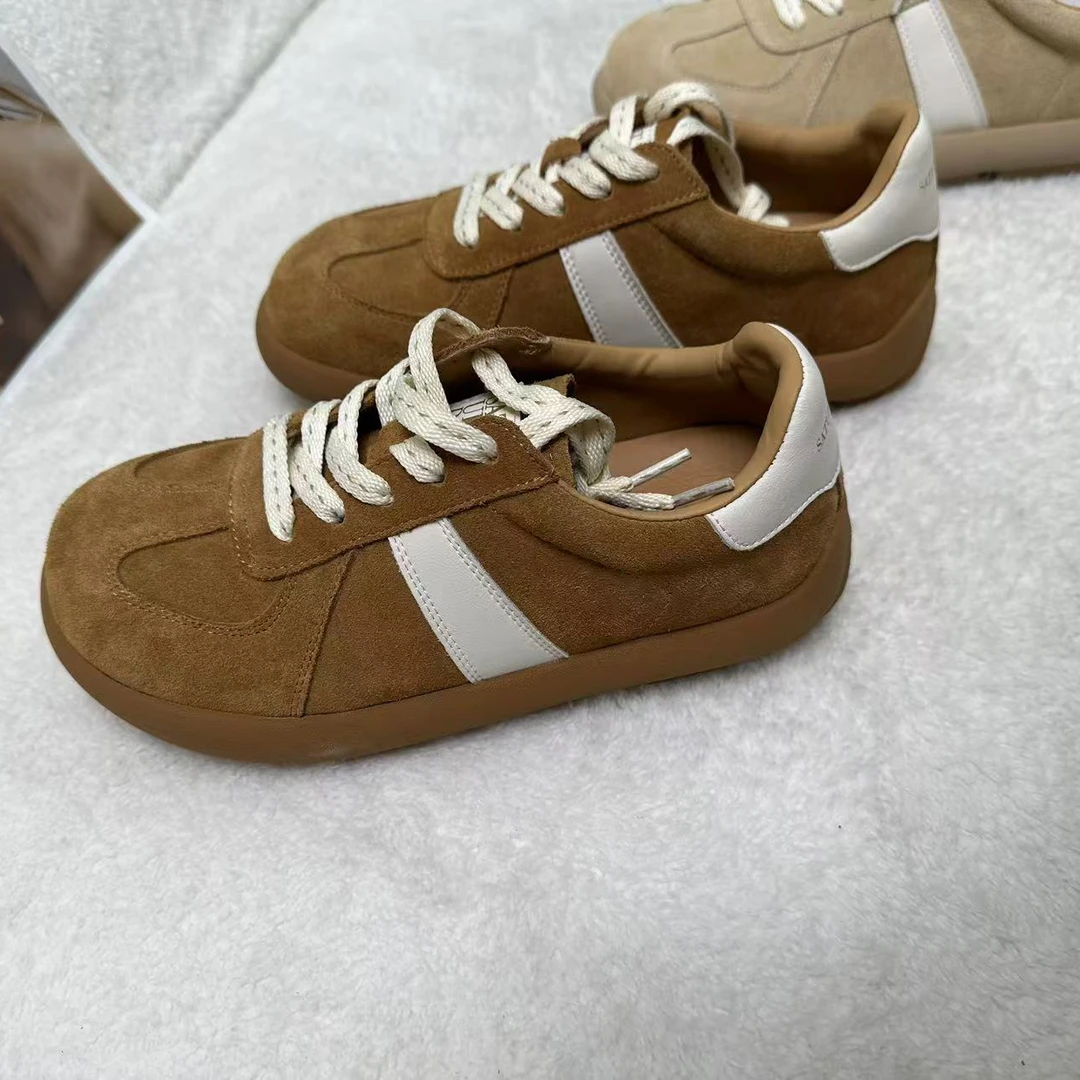 复古风板鞋女秋季百搭新款潮鞋低帮德训鞋H2564