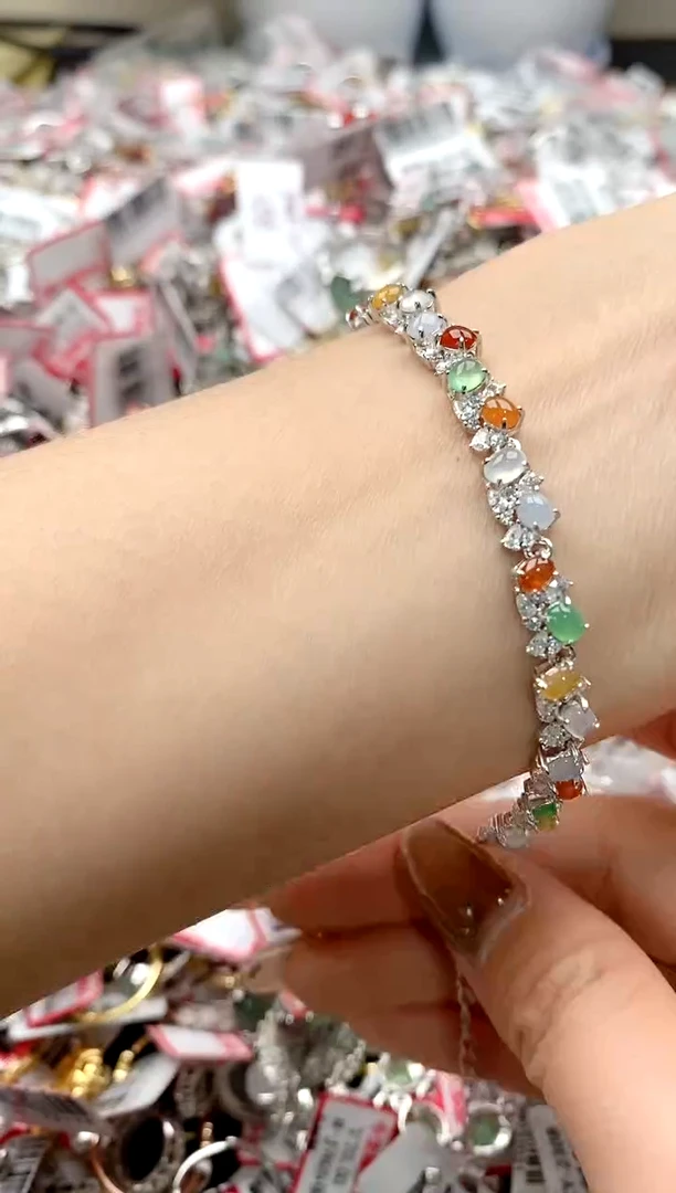 【闪购商品】翡翠戒指银S925镶嵌666666666    7