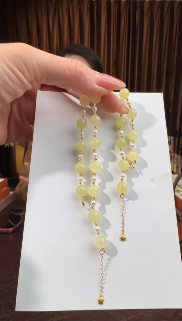 颈饰18K金镶嵌和田玉42冰冰11.29多样性拍一发一