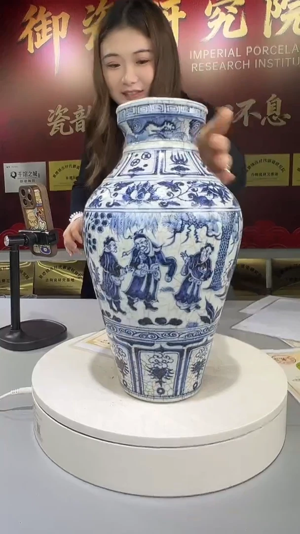 瓶景德镇陶瓷手工手绘X24