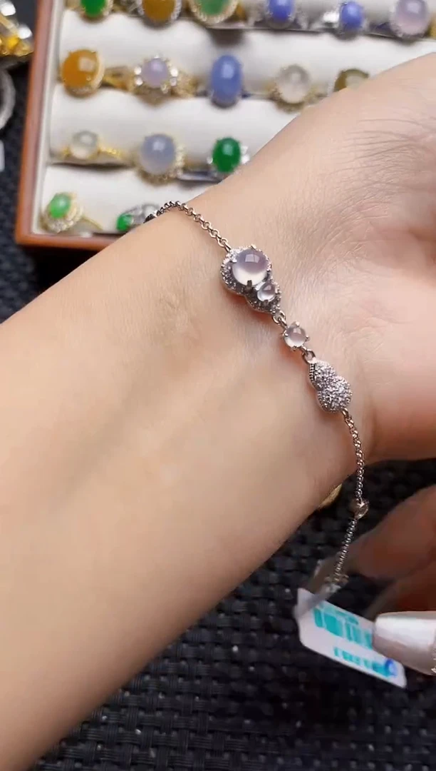 银S925镶嵌戒指翡翠7630