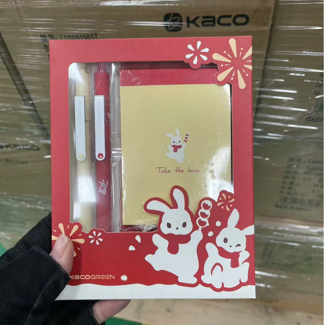 kaco点涂吉吉喜悦兔笔本套装一盒