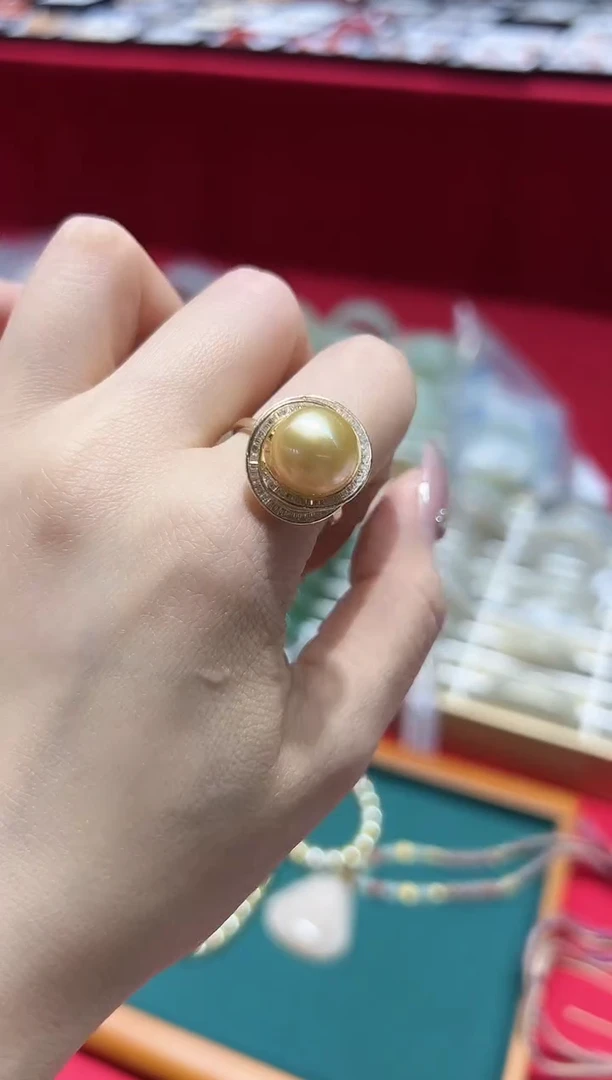 【闪购商品】海水珍珠戒圈银S925镶嵌gs0313