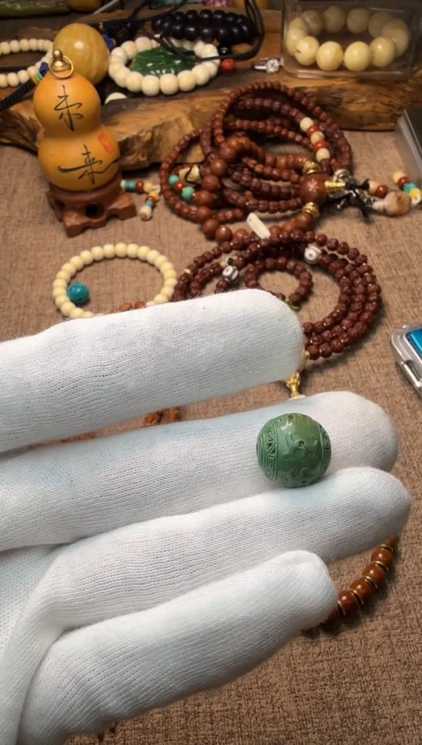 未镶嵌绿松石单子绿松石钉珠