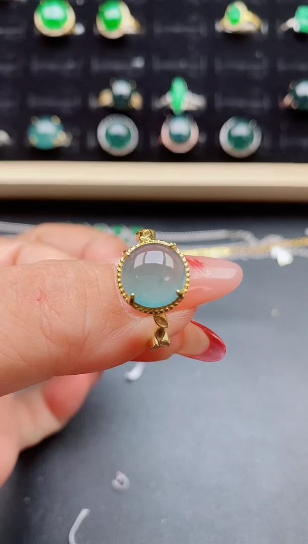 【闪购商品】翡翠戒指银S925镶嵌21321