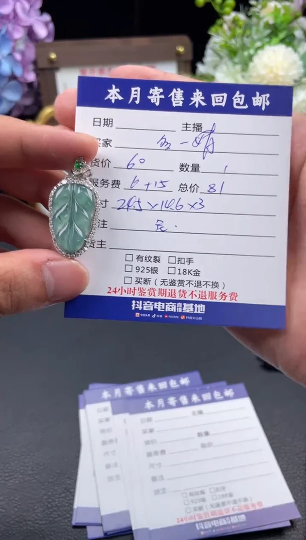 翡翠银S925镶嵌颈饰多****✨挂件