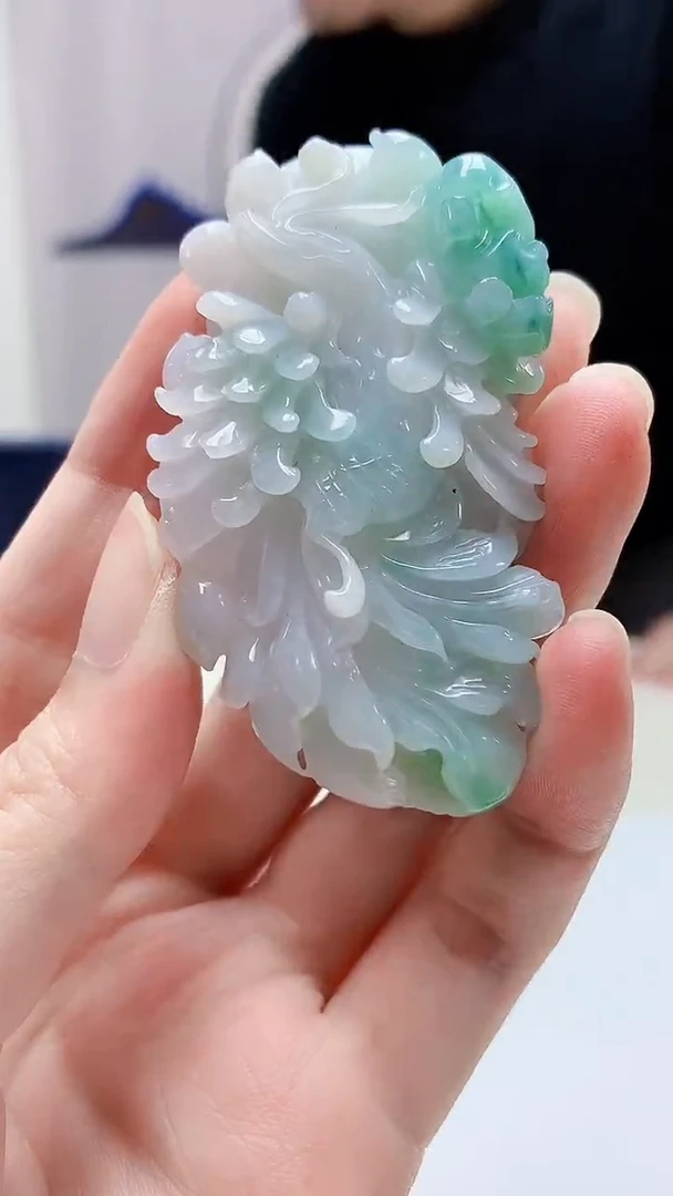 定制翡翠未镶嵌5060zm-毛货挂件90凤凰