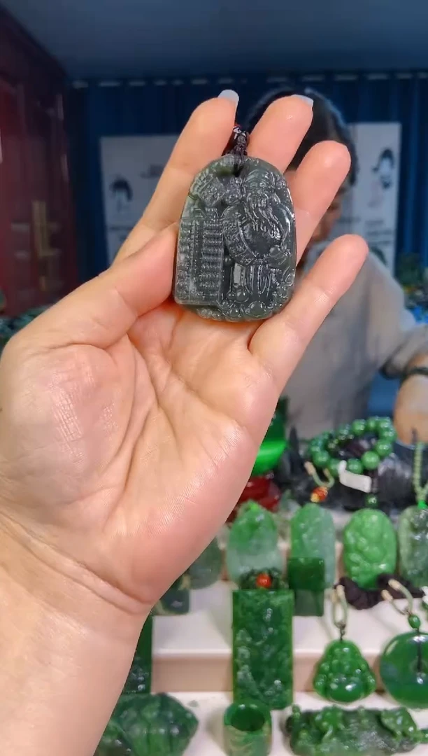 和田玉未镶嵌挂件1