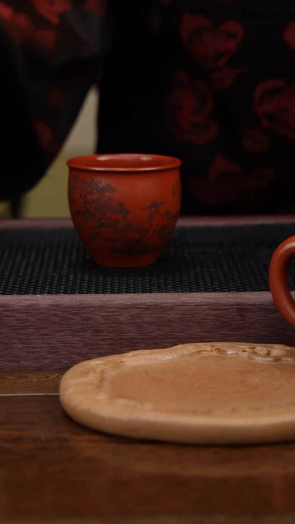 【闪购商品】紫砂茶杯福利紫砂大红袍人物