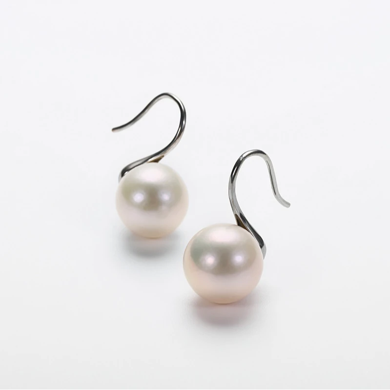 mmmm/金魅淡水珍珠耳钩高跟鞋10-11mm