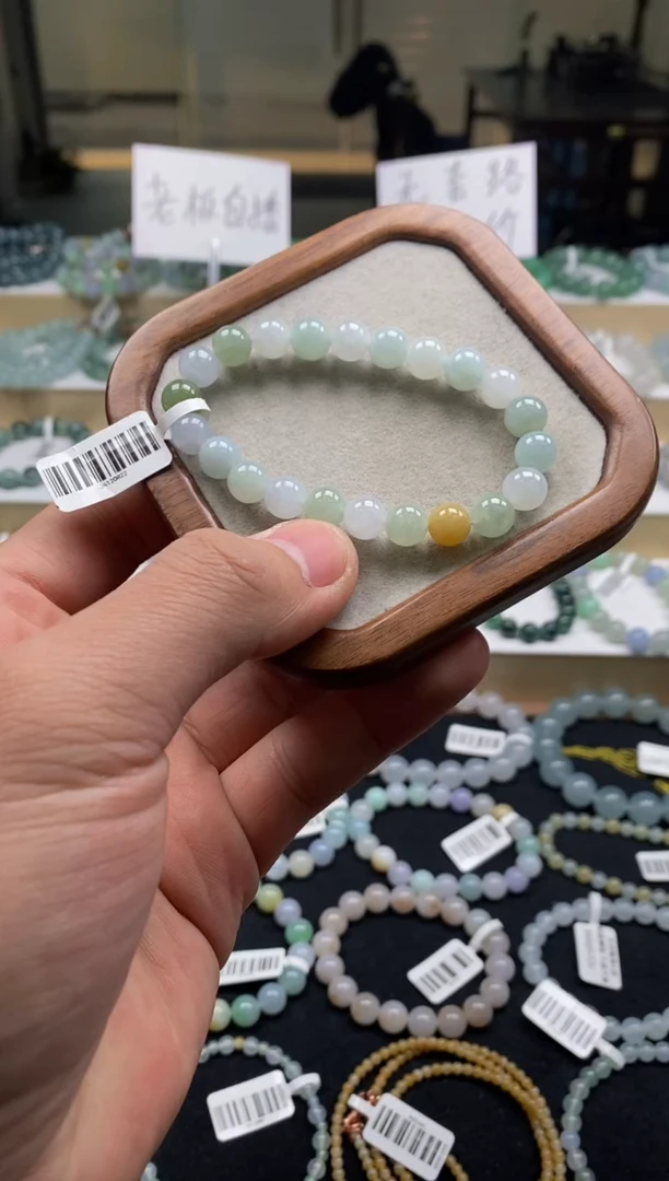 【闪购商品】翡翠手链未镶嵌天然A货翡翠