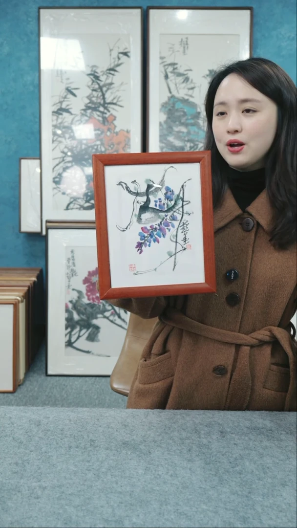 【闪购商品】国画10寸本土老师木质摆台