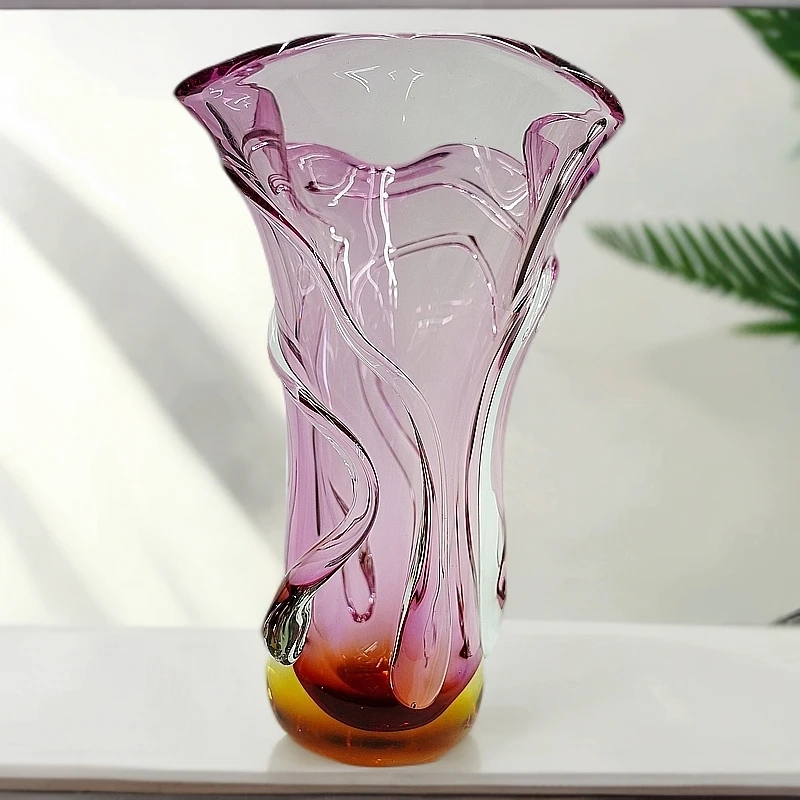 淄博琉璃高档时尚创意花瓶摆件客厅酒柜玄关开业日常送礼（不带花）