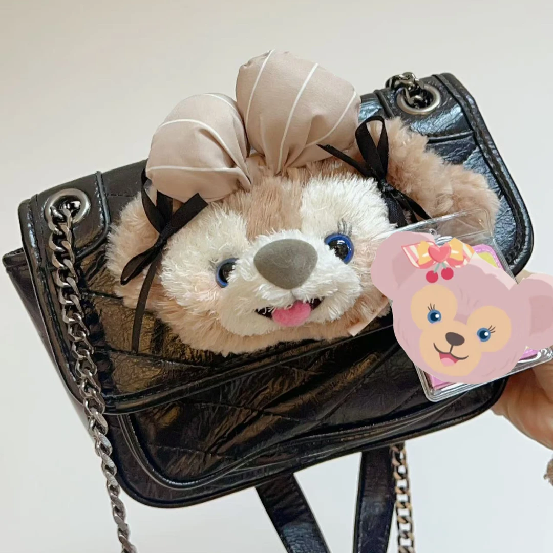 25新款手作系列鳄鱼纹玫玫黑皮斜挎包时尚百搭辣妹风小包包