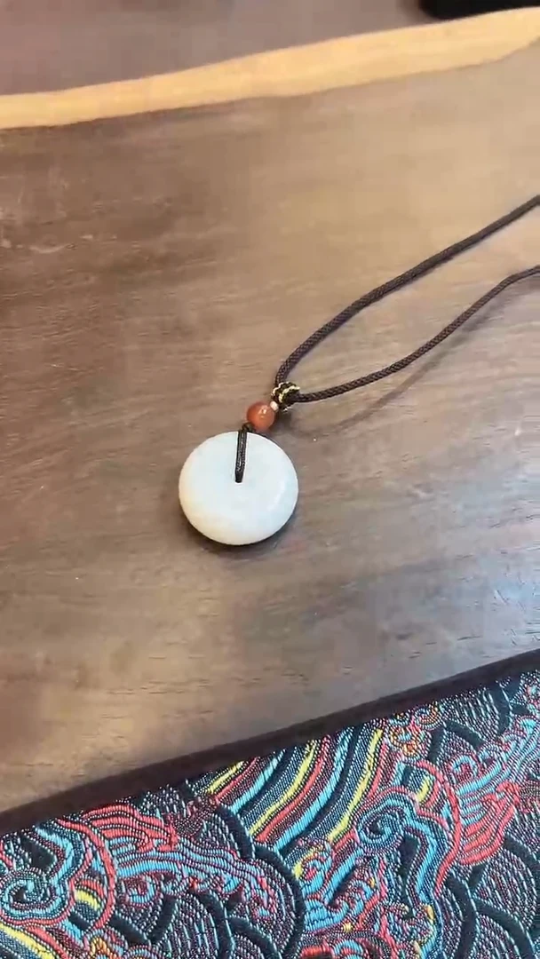 和田玉未镶嵌颈饰和田玉挂坠平安扣