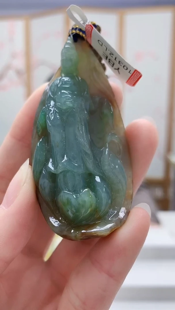 未镶嵌定制翡翠宝****哥5129ry-毛货挂件