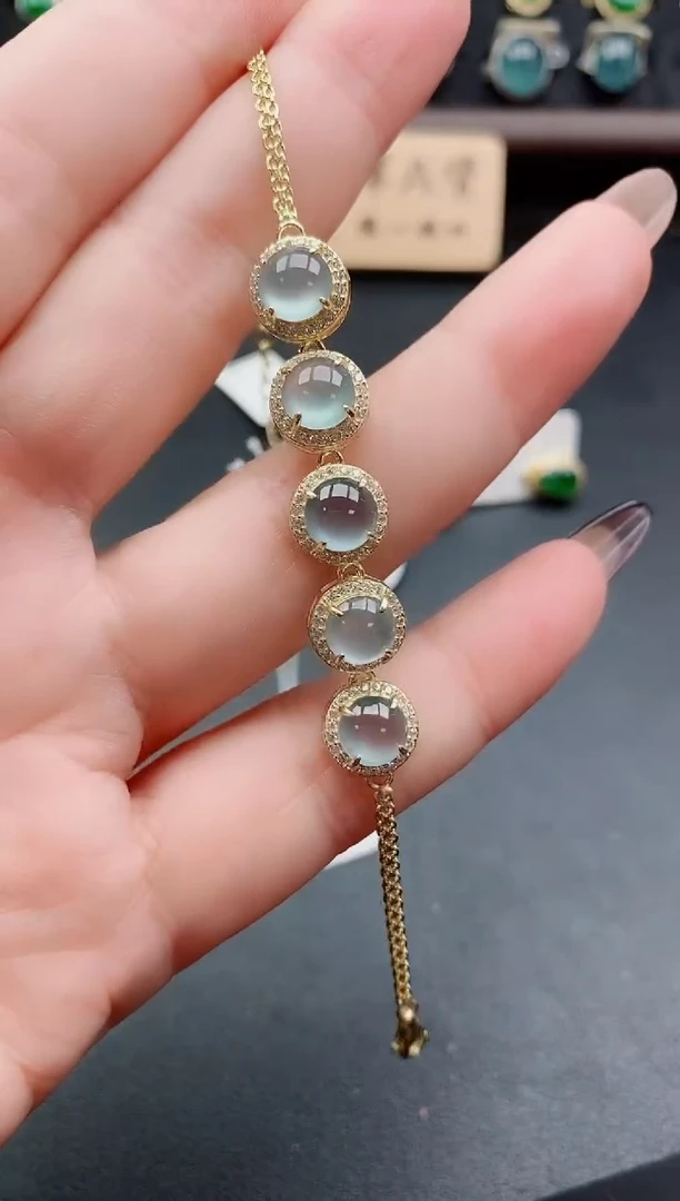 银S925镶嵌戒指翡翠1