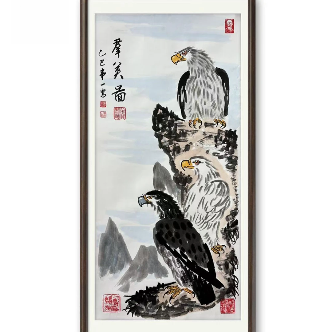 群英图宣纸作品
