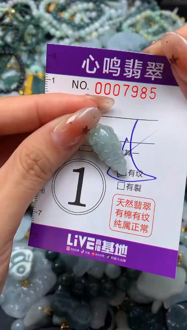 翡翠未镶嵌颈饰闪购007985