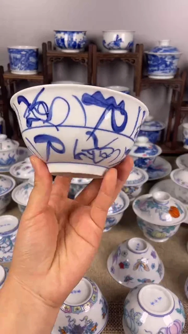 【闪购商品】摆件景德镇手工手绘陶瓷瓷瓷