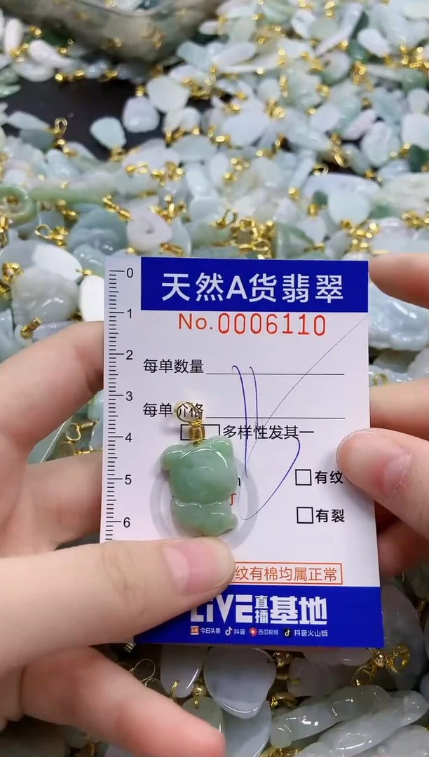 颈饰未镶嵌翡翠天然A货翡翠