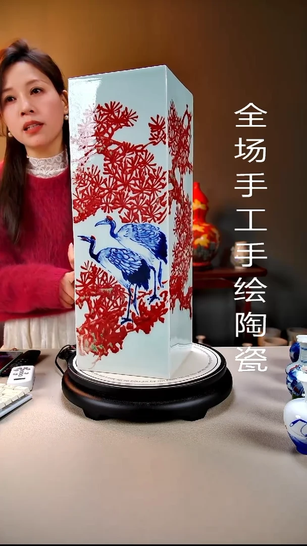 摆件陶景德镇手绘陶瓷