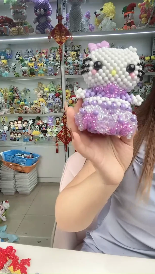 玻璃0480卡6糖果珠七仙女材料包1套紫色