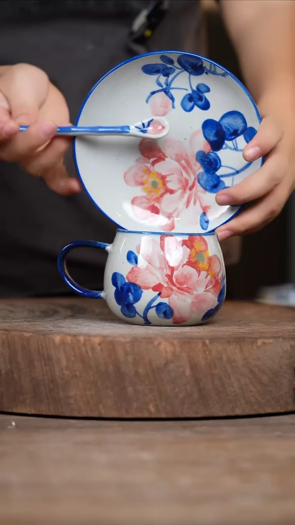 瓷片景德镇高温釉下彩（食品级）