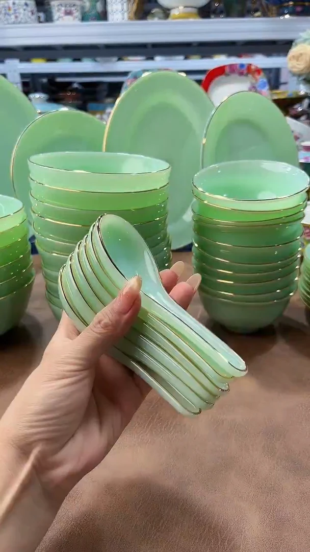玉瓷小勺子6只餐具