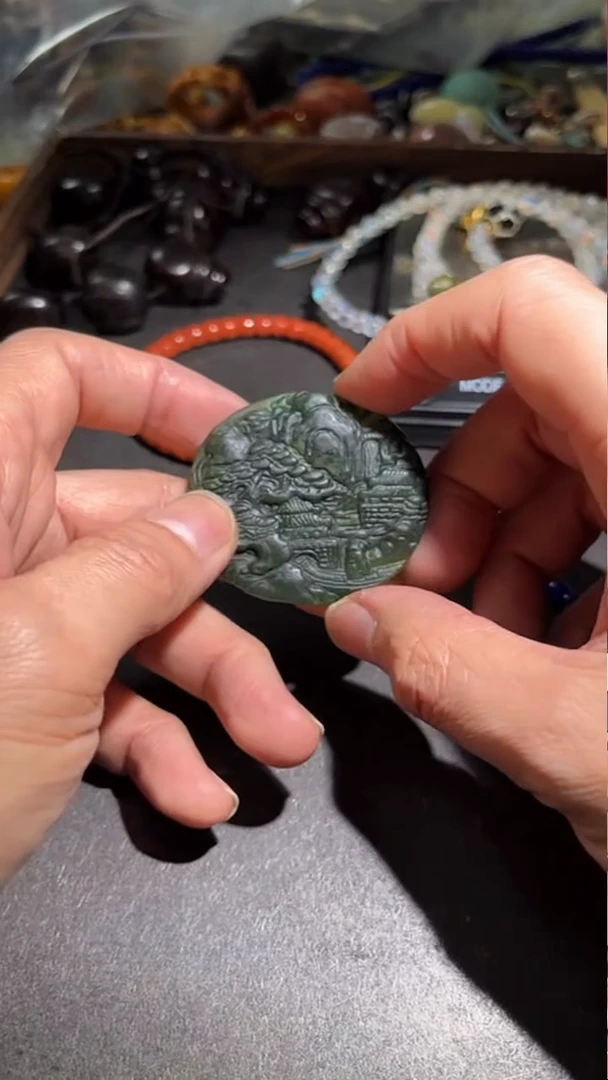 颈饰未镶嵌和田玉pz1122-25玉佩