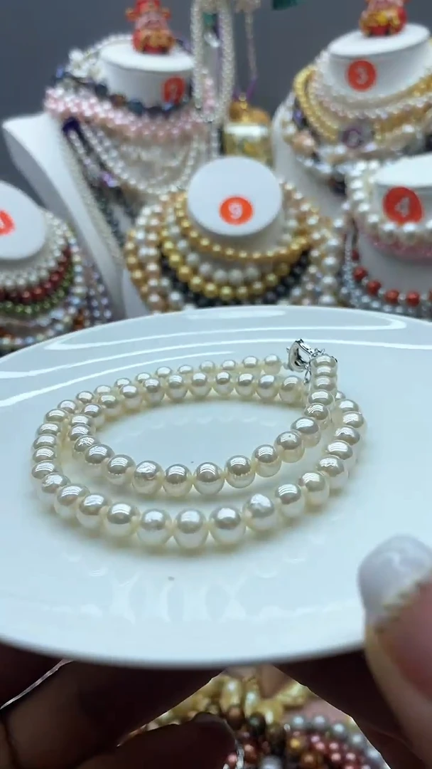 淡水珍珠未镶嵌颈饰1