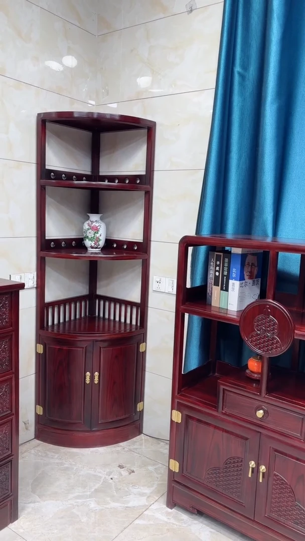 【闪购商品】花梨木类成套家具酸枝木转角柜