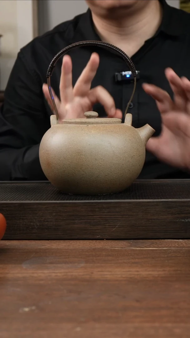茶杯紫砂还原烧煮茶壶 ！  铜把手