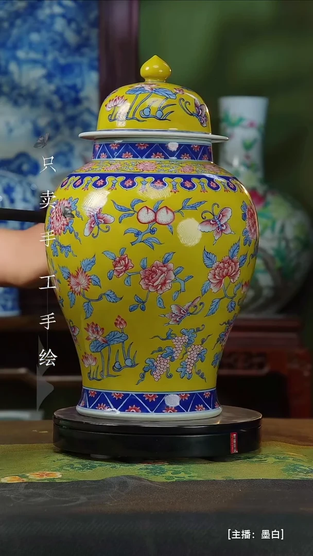 瓷片绿****）景德镇手工手绘陶瓷