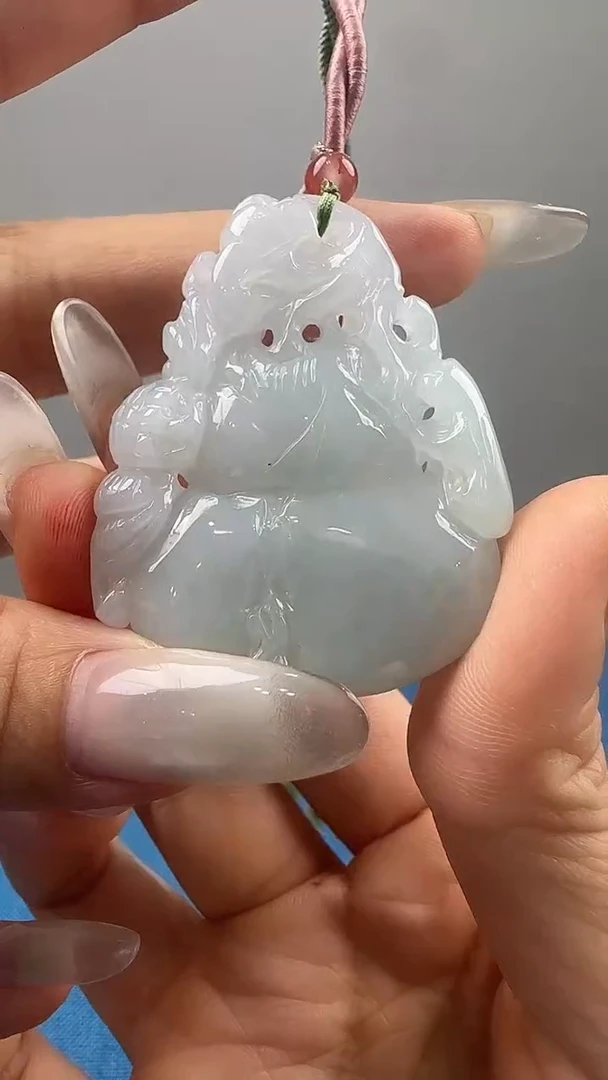 颈饰未镶嵌翡翠天然翡翠A货挂牌&送高档绳