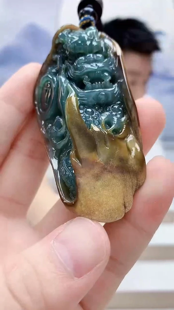 未镶嵌定制翡翠5028bb-毛货挂件31