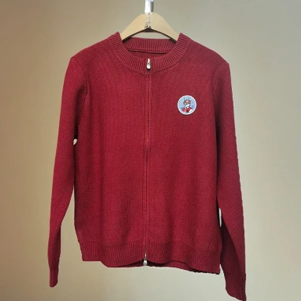 双拉链针织上衣外套女秋装2024新款纯色简约毛衣开衫外搭洋气8692