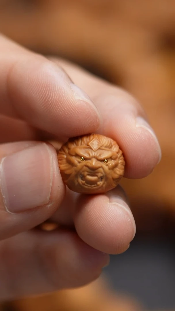 猴头核桃吊坠大圣啊