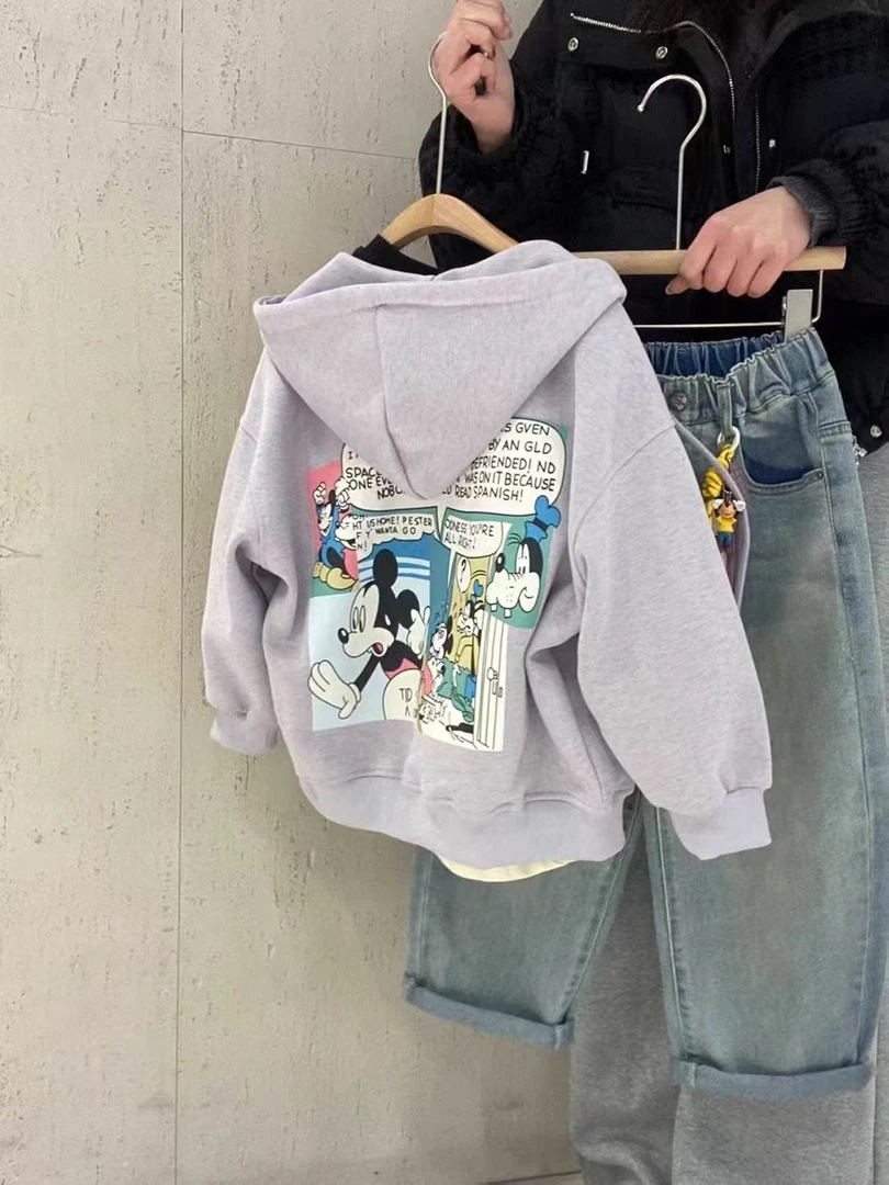 《昊妈家》宽松百搭时尚女童外套60008