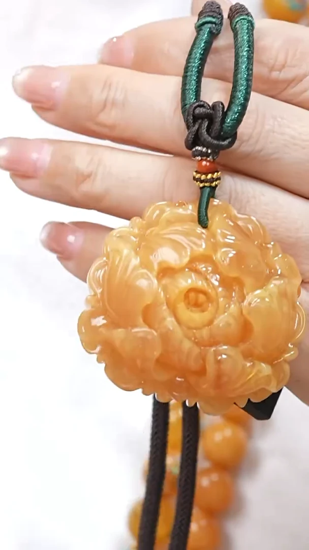 蜜蜡颈饰未镶嵌2611天然蜜蜡珠宝奇石全部保真