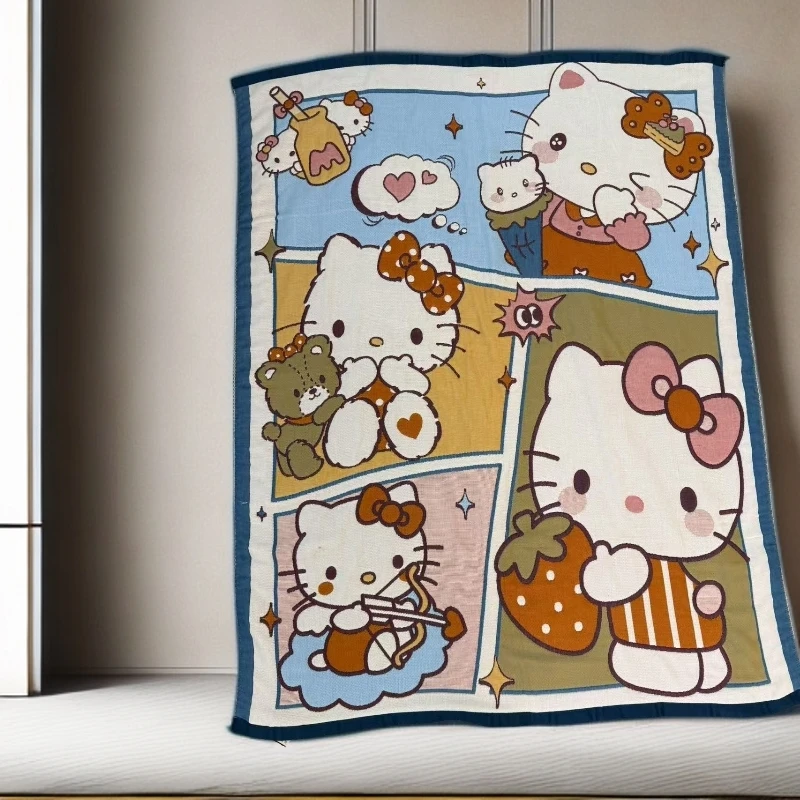 【夏日kt】全棉纱布120*150cm亲肤可爱卡通柔软加厚泡芙被