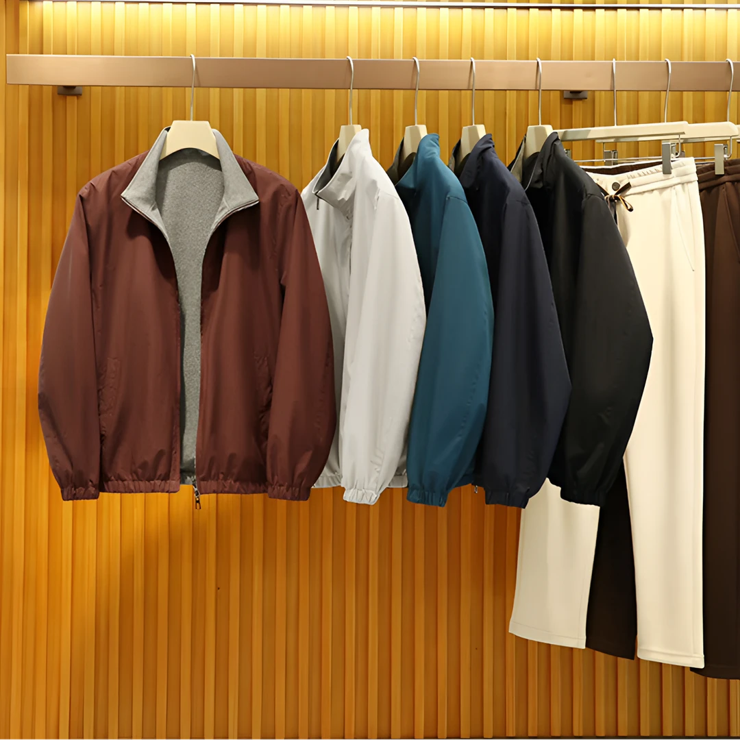 双面穿！ 老钱儿风！春秋新款男士时尚休闲夹克外套