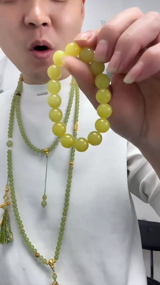 颈饰未镶嵌和田玉12m