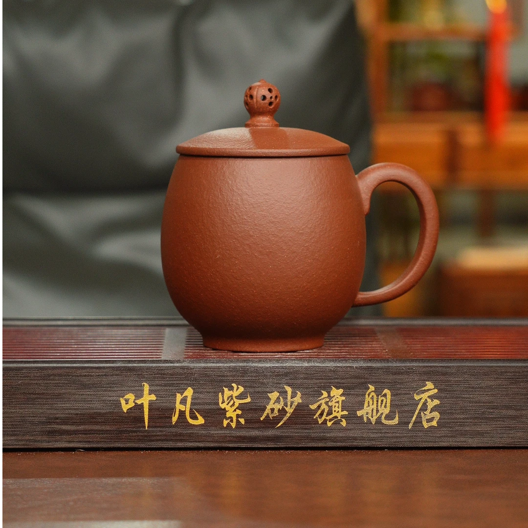 瑕疵20目粗砂红降坡龙蛋盖杯泡沫装