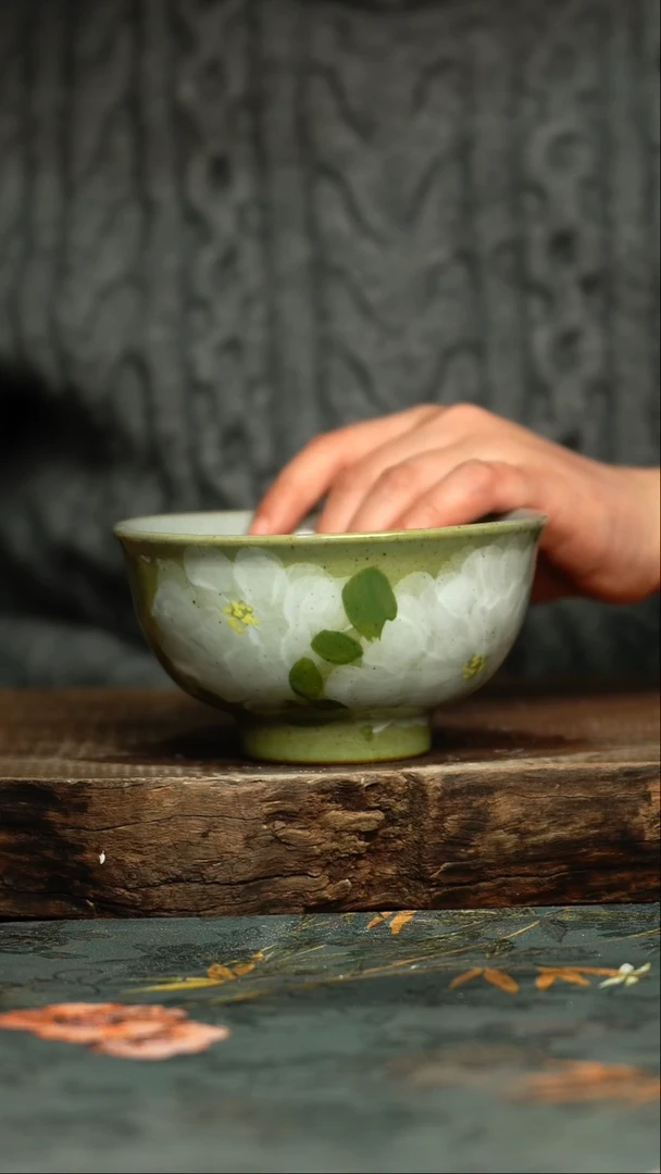 【闪购商品】杯杯釉下彩手工手绘同款陶器