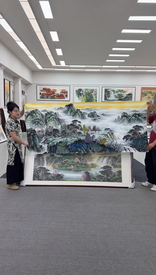 国画手绘 源远流长 280*124