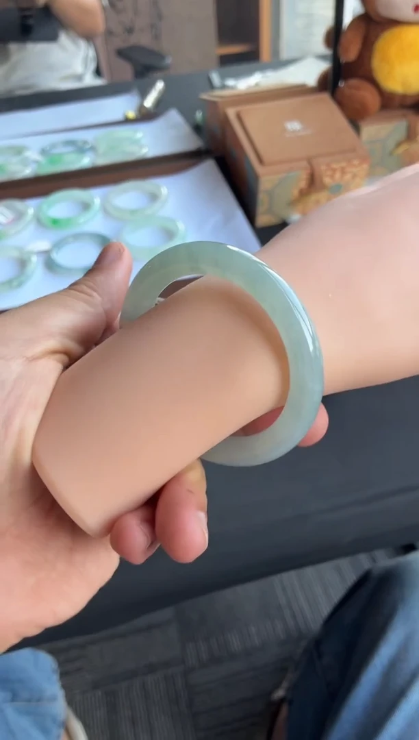 未镶嵌手镯翡翠25号54.5*9.5*9.6圆条