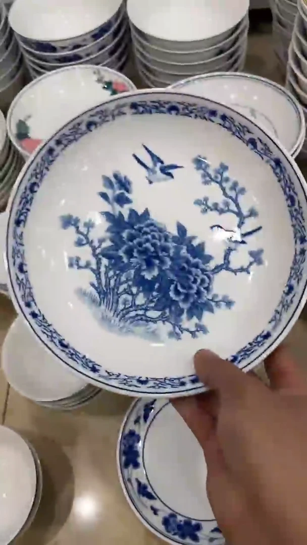 8寸湖南醴陵釉下五彩陶瓷